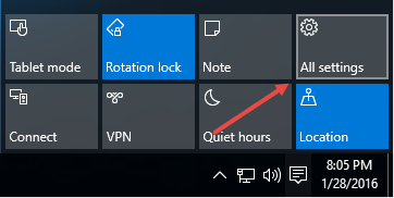 Win10 All Settings