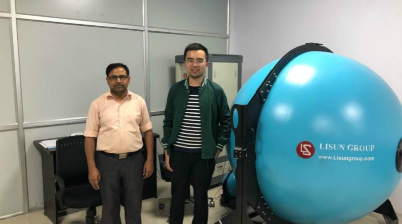 India - Our engineer went to India to do the training about LPCE-2 spectroradiometer integrating sphere system