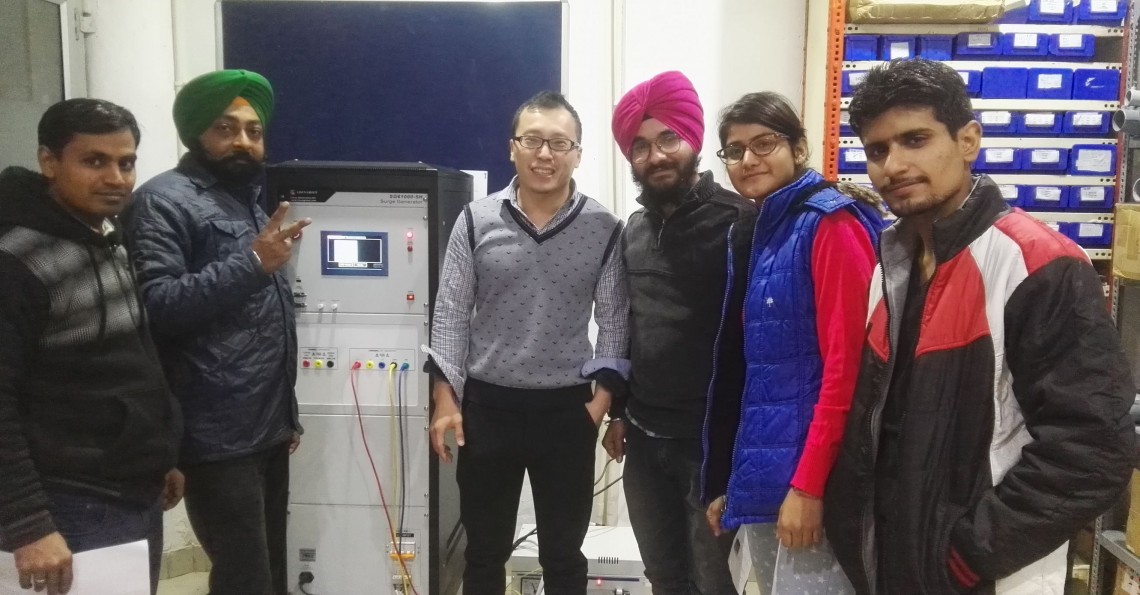 India - Training of surge generator and LPCE-3 spectroradiometer integrating sphere system