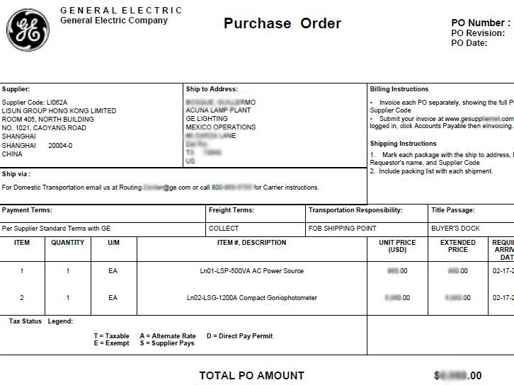 Mexico - LISUN has Successfully Become the Test Instruments Supplier for General Electric Co. image
