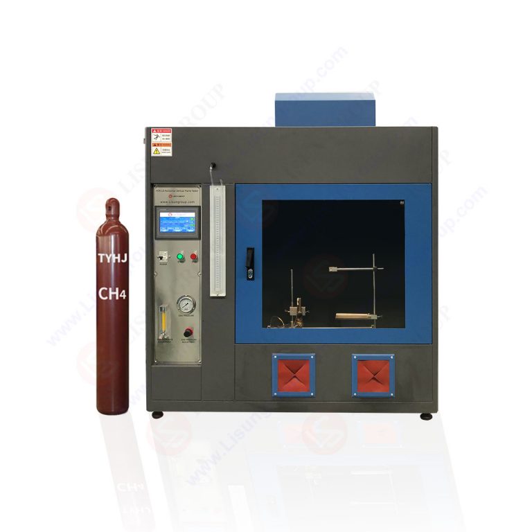 Horizontal vertical flame tester