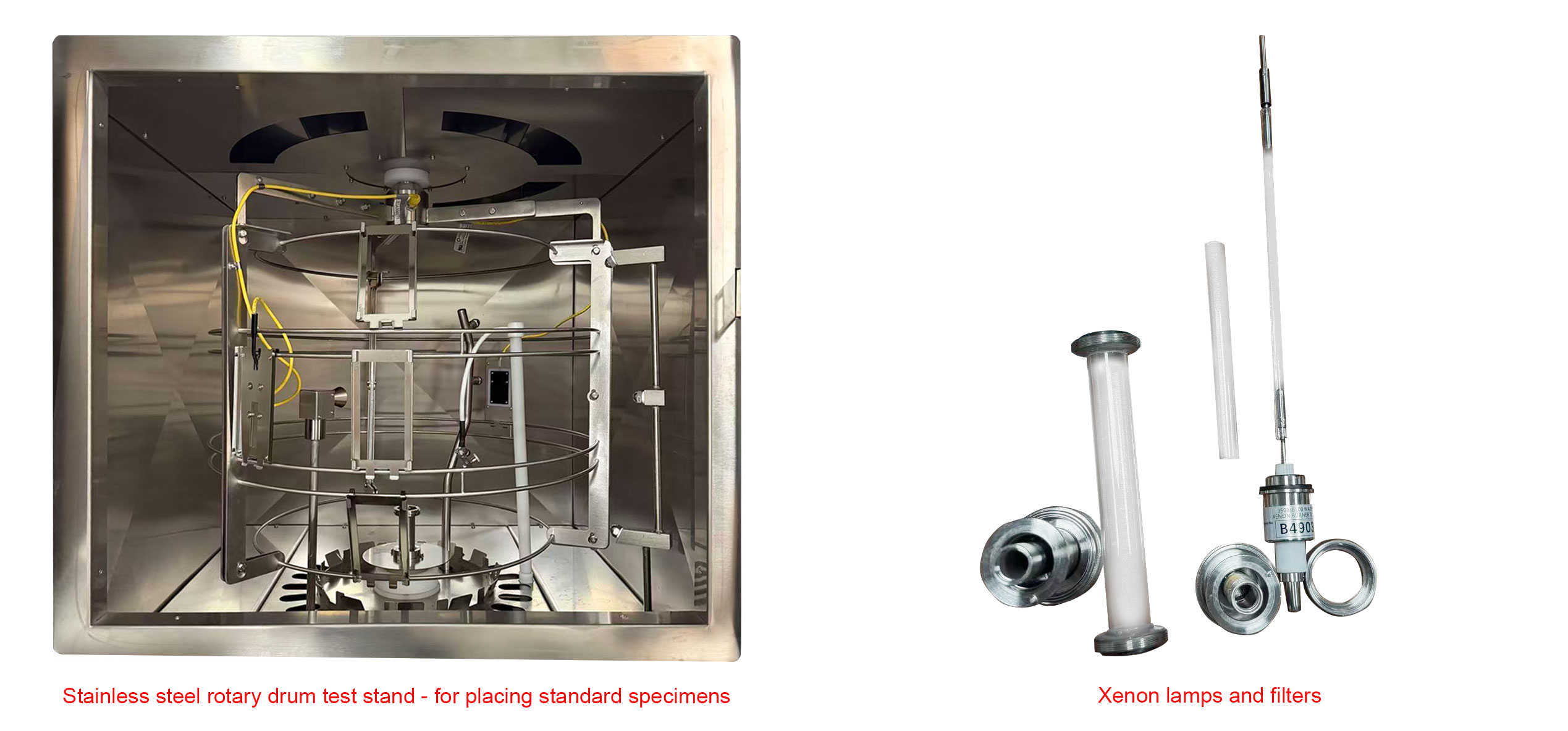 Drum test stand - Xenon lamp - Filter