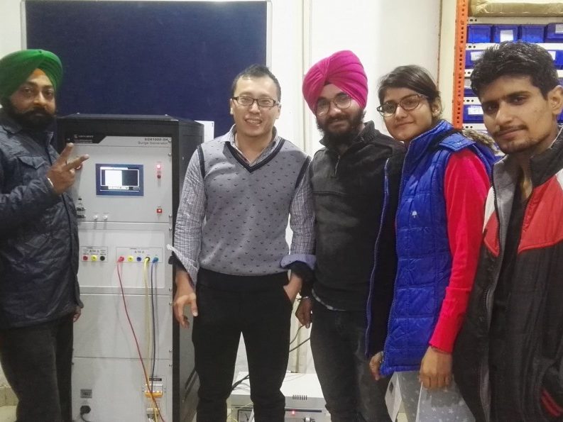 India – Training and Installation for surge generator and LPCE-3 spectroradiometer integrating sphere system