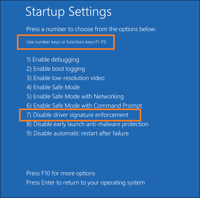 How to Disable Digital Driver Signature Enforcement for 64bit WIN 7 8 10?