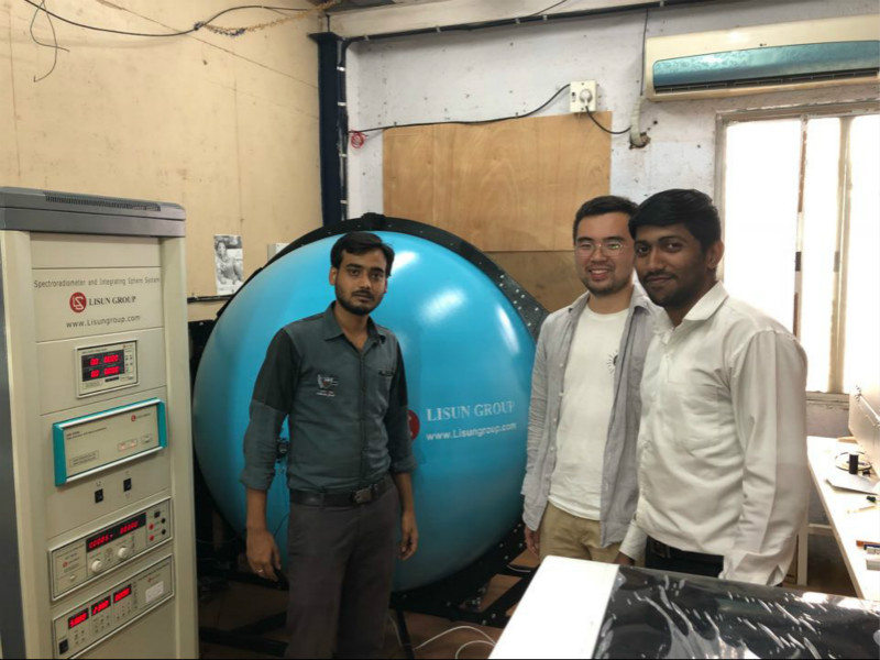 LISUN engineer visit India to do installation and training for LPCE-2 High Precision Spectroradiometer Integrating Sphere System