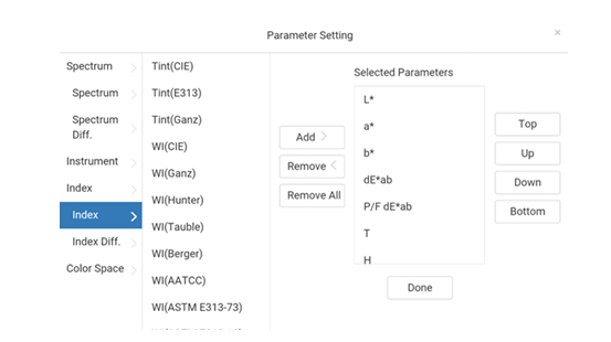 HM-700 parameter setting