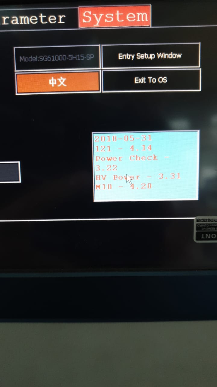 After replace the high-voltage board