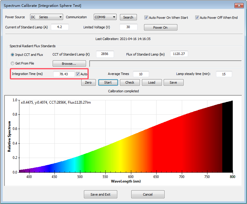LISUN LPCE-2(LMS-9500C) High Precision Spectroradiometer Integrating Sphere System –After-sales Frequently Asked Questions (FAQ) 113 Auto integration time for calibration