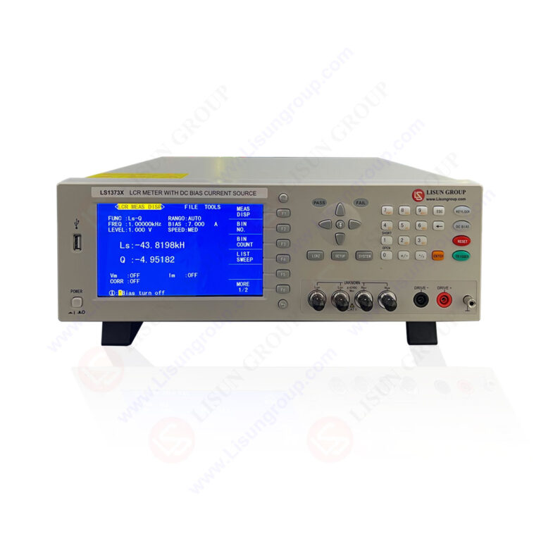 Compteur LCR avec source de courant de polarisation CC