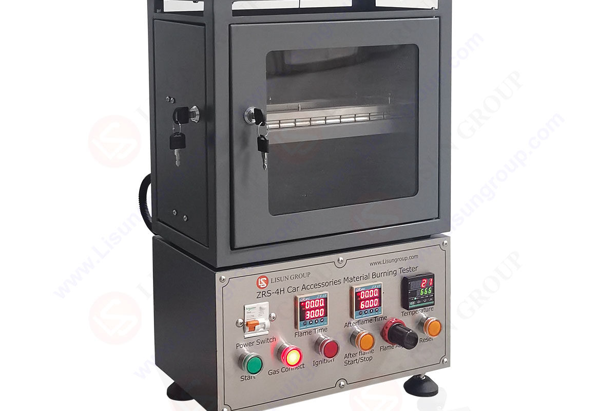 With the Flammability Test Apparatus: Burning Tests and Flammability Tests