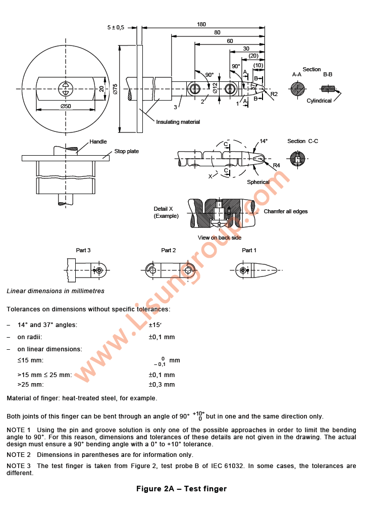 Test Probe Kits of IEC 60950 - LISUN