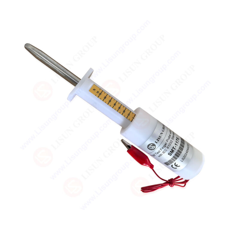 Sonda de dedo de prueba rígida con empuje de 75 N con estándar IEC 61032
