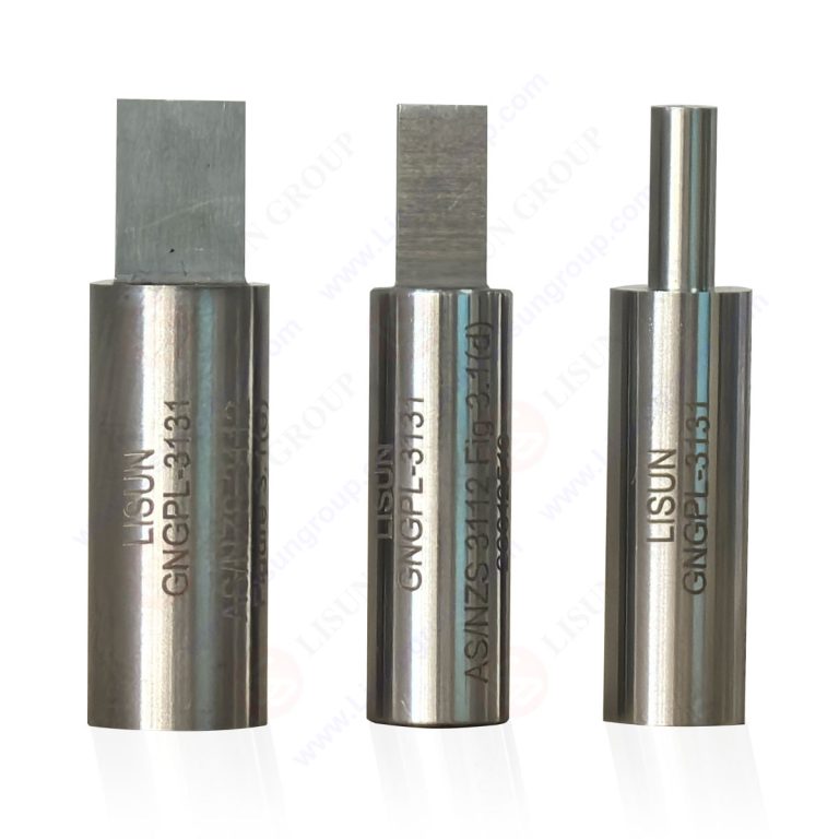 Calibres para pruebas de profundidad de contacto de AS/NZS 3112 Figura 3.1