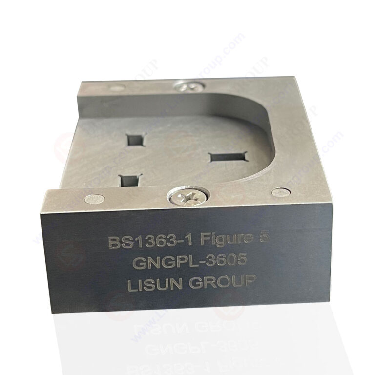 Calibre para pasadores adaptadores con BS 1363-3 Figura 5