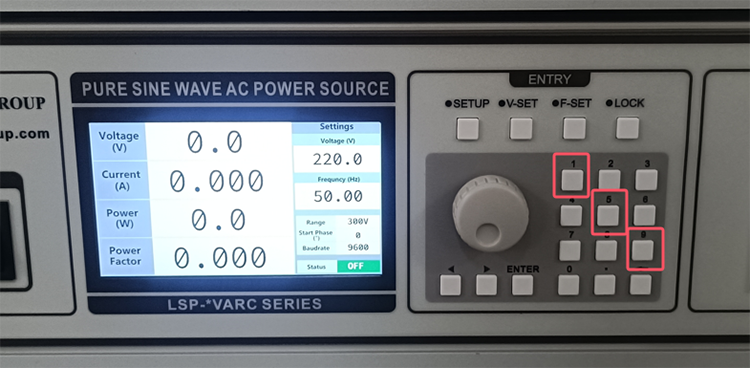 LISUN LSRF-3 Lamp Start, Run-up Time and Flicker Test System – After-sales Frequently Asked Questions (FAQ) 20 Change the diplay language of LSP series power supply