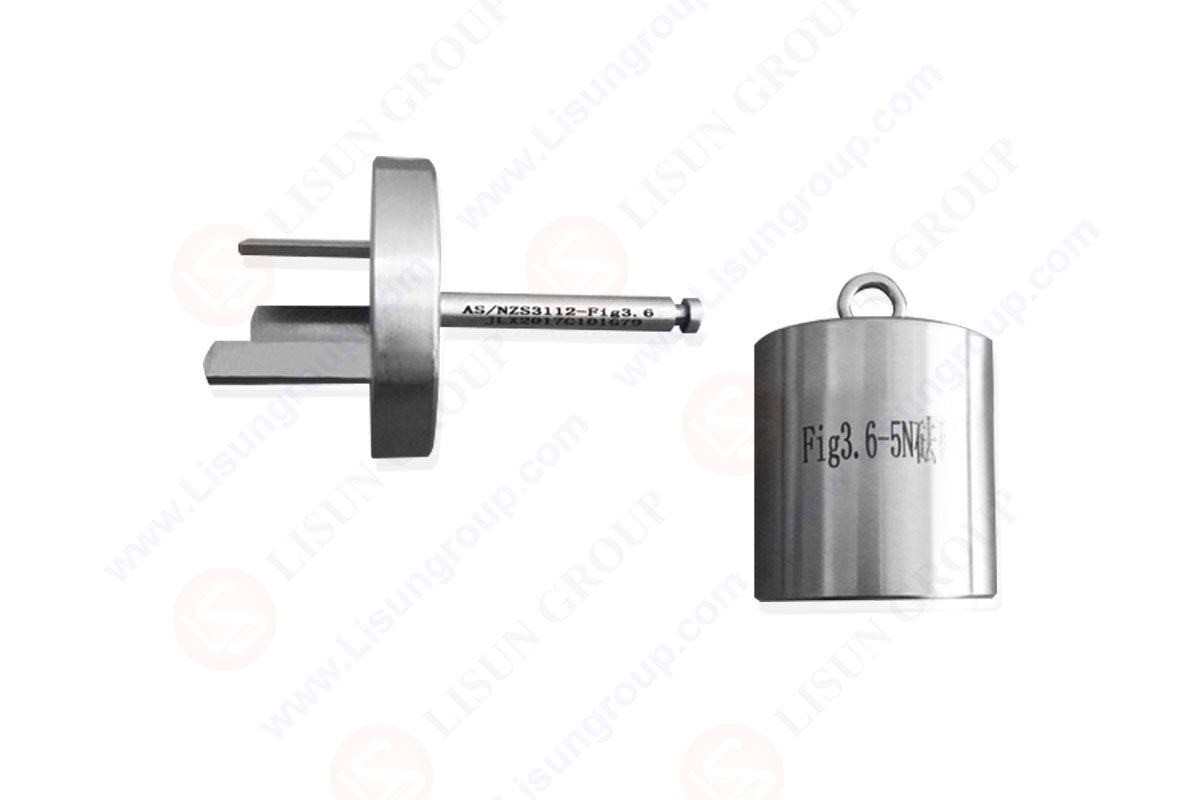 Device for Checking The Resistance to Lateral Strain (Three-Pin Gauge) with AS/NZS 3112 Figure 3.6
