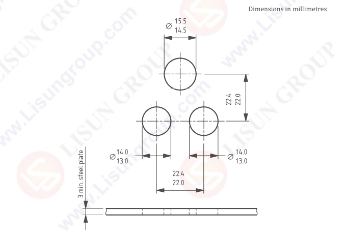 Mounting plate of BS1363-1 Figure 7