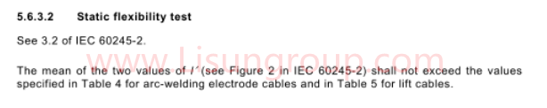 IEC 60245 1 2007 Clause 5.6.3.2