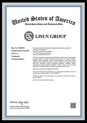 LISUN เครื่องหมายการค้าของสหรัฐอเมริกา