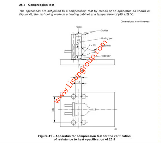 IEC60884-1:2022 Figure 41 Thermal Compression Test Device for Plug Socket