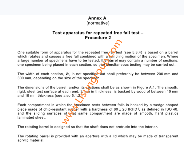 IEC 60068-2-31 Rotating Barrel Drop Test Machine