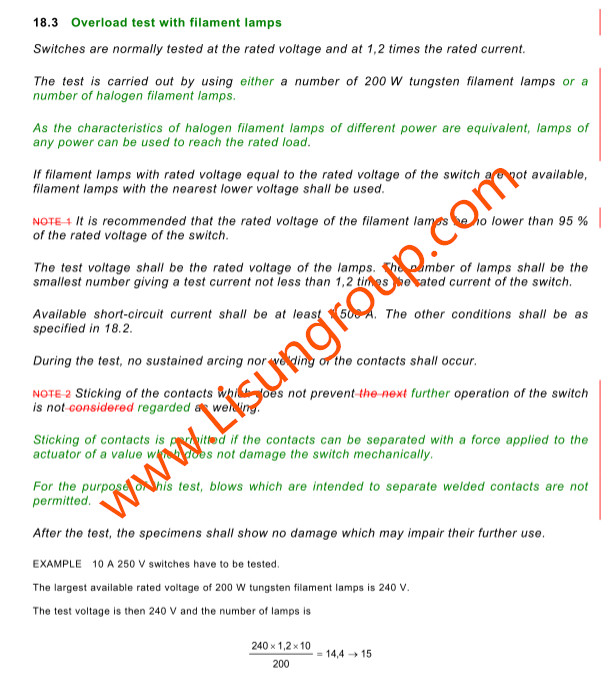 IEC 60669-1 Clause 18.3 Tungsten/Halogen Lamp Load Cabinet