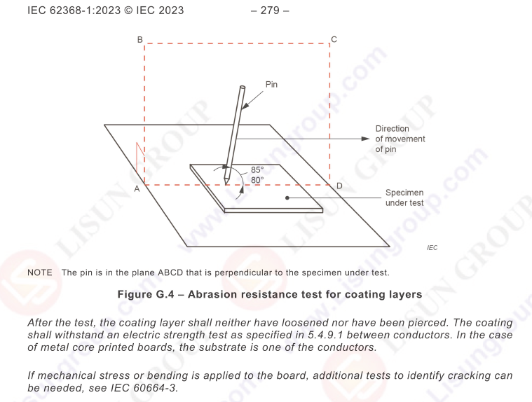 IEC 62368-1 G.13.6.2 and G.4 Coating Scratch Resistance Test Device 2 L12H4 6LEM VL3I KK
