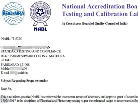 India - Achieving ISO 17025 and NABL Certification with LISUN LSG-6000CCD Goniospectroradiometer image