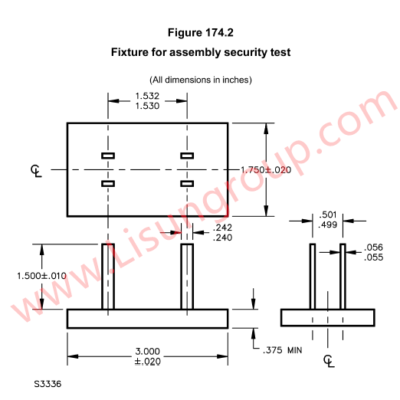 S3336 Fixture for Assembly Security Test Gauge According to Figure 174.2 of UL 498
