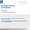 IEC 61020-1: 2019 Electromechanical switches for use in electrical and electronic equipment – Part 1: Generic specification
