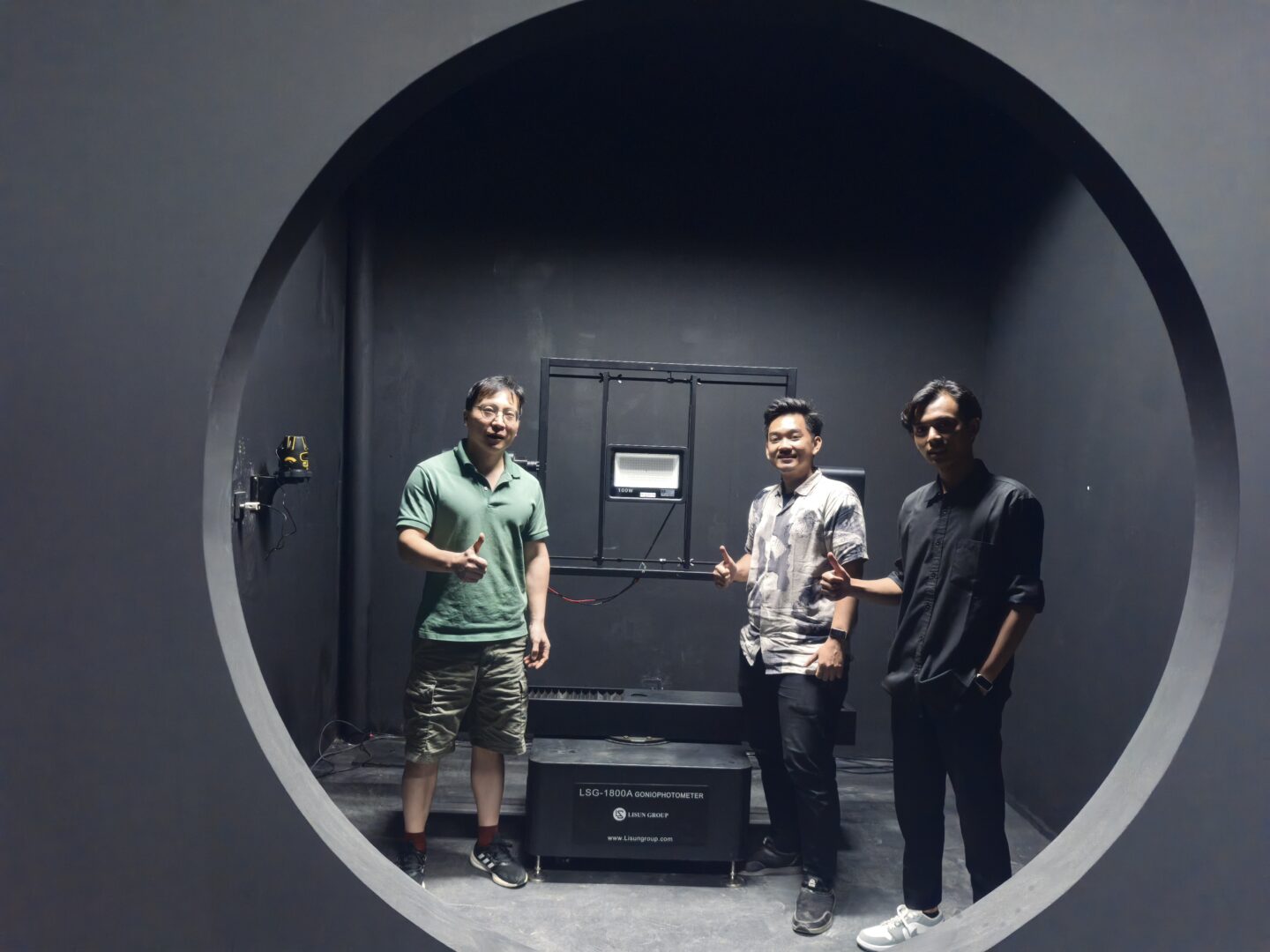 Indonesia – LISUN Engineer Successfully Installed LSG-1800ACCD High Precision Rotation Luminaire Goniospectroradiometer