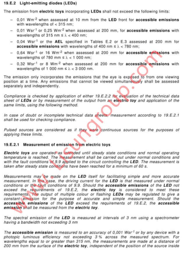 IEC 62115:2017 Clause 19