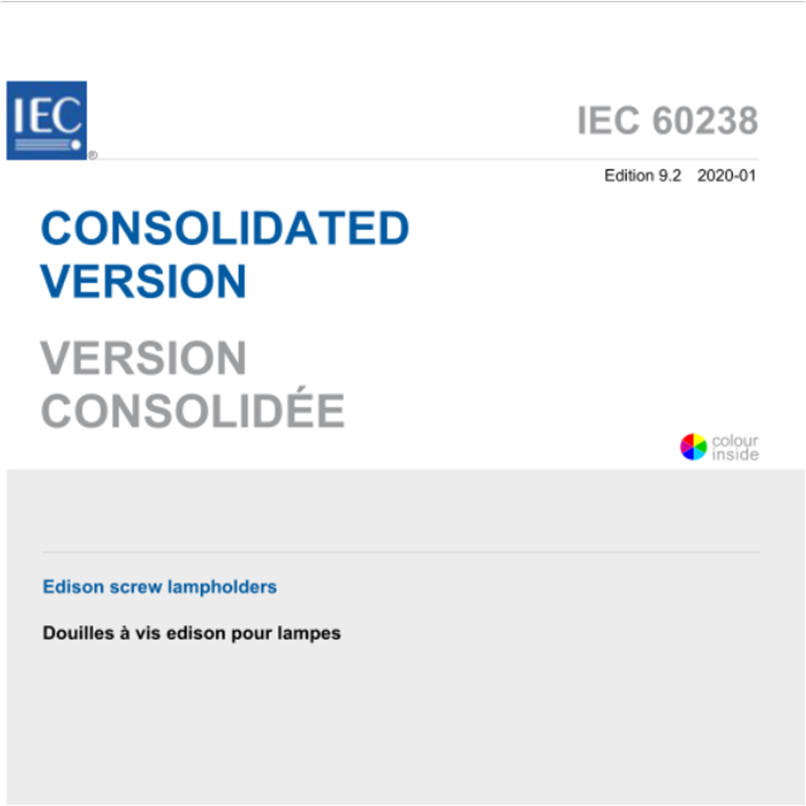 ขั้วหลอดไฟแบบสกรูเอดิสัน IEC 60238:2020