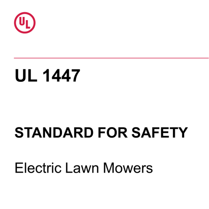 UL 1447:2020 Elektrikli Çim Biçme Makineleri