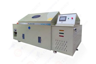 Salt spray chambers used for evaluating corrosion resistance under ASTM B117 conditions