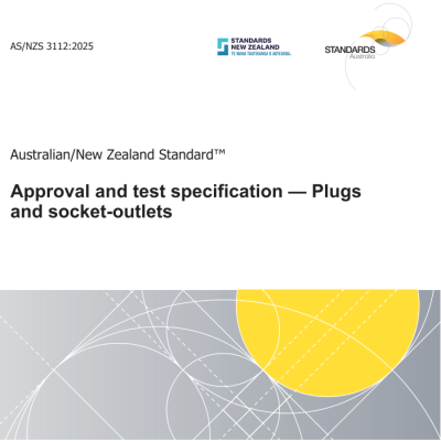 AS/NZS 3112:2025 Approval and test specification- Plugs and socket-outlets