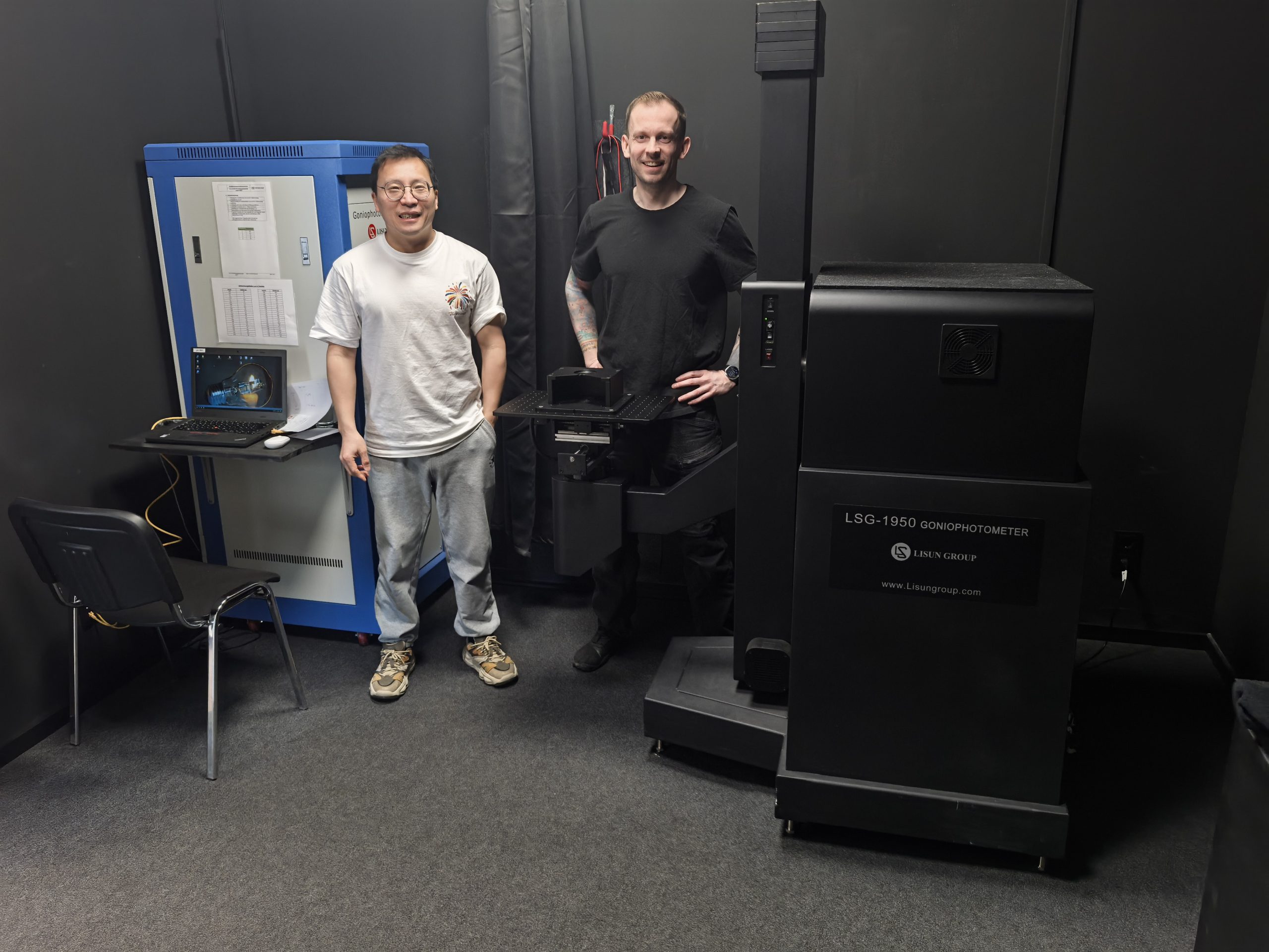 German – LISUN Engineer Provide Free Installation and Training of LSG-1950 Goniophotometer for Automotive and Signal Lamps